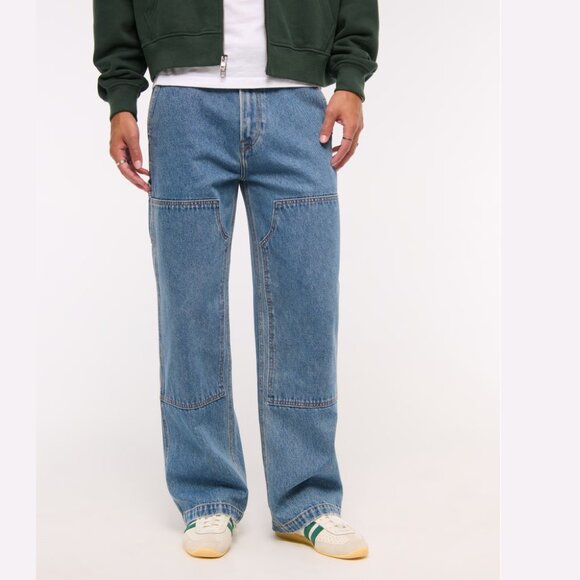 Abercrombie & Fitch Relaxed Blue Jeans - Picture 1 of 10